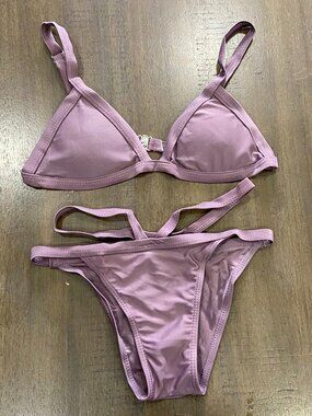 Two-Piece Swimsuit, Size S, Dusty Purple
